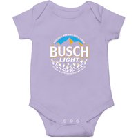 Busch Light Beer Proudly Brewed With Corn Circle Logo Onesie