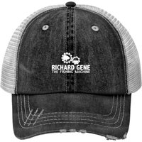 Richard Gene The Fishing Machine Print Trucker Hats