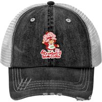 Strawberry Shortcake And Cat - Strawberry Shortcake - Print Trucker Hat