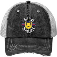 Ted Lasso Believe Print Trucker Hat - Motivational Sport Cap