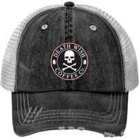 Deathh Wish Coffee Food Logo Restaurant Print Trucker Hats