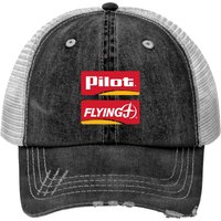 Could Pilot Flying J 3 Bicycle Print Trucker Hats