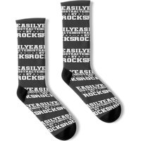 Easily Distracted By Rocks Geology Teacher Socks