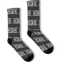 Straight Edge (hockey Mask) Socks