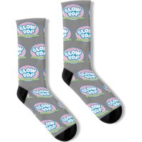 Charms Blow Pop Bubble Gum Circle Logo T Socks