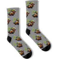 Oscar Cichlid Fish Lover Aquarium Fish Tank Design Socks
