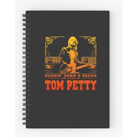 Vintage Tom Petty Country Music Arts Classic Spiral Notebooks Ruled Line