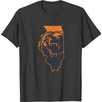 Chicago Bears Illinois State Outline T-shirts
