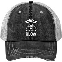 Hooker And Blow Fishing Fathers Day Trucker Hats