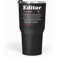Editor Definition Book Editing Gift Funny Text Editor Tumblers 30 Oz