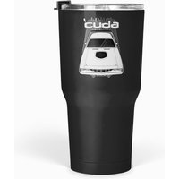 Plymouth Barracuda 1971 - White Tumblers 30 Oz