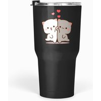 Peach And Goma Mochi Cat Tumblers 30 Oz