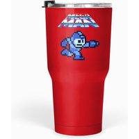 Mega Man Logo With Mega Man Gamer Adult Tumblers 30 Oz