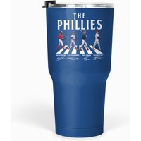 Vintage Phillies Walking Abbey Road Signatures Baseball Tumblers 30 Oz, Kyle Schwarber Tumblers 30 Oz
