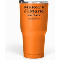 Maker's Mark- Bourbon Whisky Handmade-logo Tumblers 30 Oz