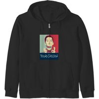 Young Sheldon Sticker Zip Hoodies