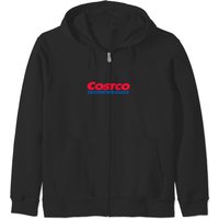 Costco Wholesale Logo Men's Black Zip Hoodies