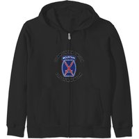 10th Mountain Division Fort Drum New York Emblem Zip Hoodies
