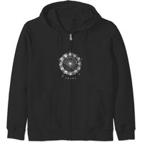 Coltrane Chord Changes Mandala (light Design) Zip Hoodies