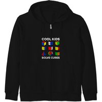 Cool Kids Solve Cubes Funny Speedcubing Speedsol Zip Hoodies