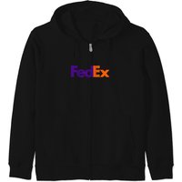 Fed Ex Logo Zip Hoodies