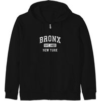 Bronx New York Ny Vintage Established Sports Design Zip Hoodies