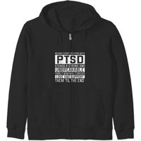 Behind Every Veteran With Ptsd Stands Asrong And U Zip Hoodies