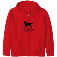 The Black Dog Logo Life Off The Leash Zip Hoodies