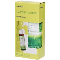 Korres Coffret Surprise your Body Basilic Citron Gel Douche + Lait Corporel