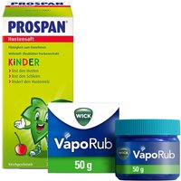 Erkältungsset Wick VapoRub Erkältungssalbe + Prospan® Hustensaft ab 6 Jahren