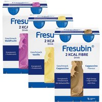 Fresubin 2 kcal Fibre Trinknahrung Cappuccino, Waldfrucht, Vanille Fresubin 2 kcal Fibre Trinknahrung Cappuccino, Waldfrucht, Vanille