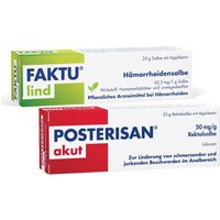 Posterisan akut Hämorrhoidensalbe (Lidocain) bei starkem Juckreiz, Schmerzen im Analbereich, 25 g Salbe + Posterisan akut Hämorrhoidensalbe (Lidocain) bei starkem Juckreiz, Schmerzen im Analbereich, 25 g Salbe +