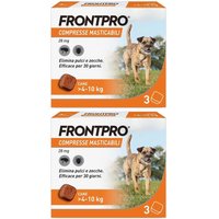 FRONTPRO x3 Compresse Masticabili, Antiparassitario Per Cani (4-10Kg) Contro Pulci E Zecche
