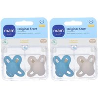 Mam Original Start Succhietto Bambino in Caucciu' 0-2 Mesi 2 Pezzi