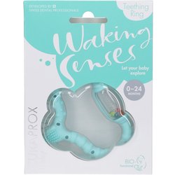 Curaprox Baby Waking Senses anello da mordere con spazzolino massaggiante e sonaglio 1 pz