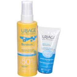 Uriage BariéSun - Duo Bambini Spray Solare SPF50+ Viso E Corpo 200Ml + Crema Lavante 50Ml