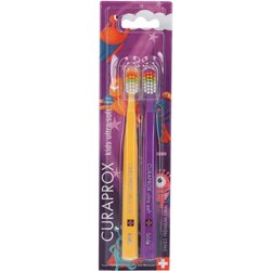 Curaprox Kids Spazzolino Da Denti | Edizione Supereroi 2024 | Ultra-Morbido Per Gengive E Denti Sensibili | Confezione Da 2 | Arancione-Viola Curaprox Kids Spazzolino Da Denti | Edizione Supereroi 2024 | Ultra-Morbido Per Gengive E Denti Sensibili | Confezione Da 2 | Arancione-Viola