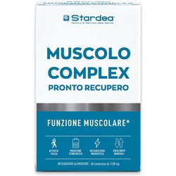STARDEA MUSCOLO COMPLEX PRONTO RECUPERO | 60 compresse | Funzione muscolare | crampi | affaticamento muscolare | Magnesio, Vitamina B, Rame, Potassio, Selenio | Sforzo fisico | Senza Glutine | Stardea