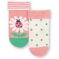 Kite - Baby Girls Organic Cotton Lady Daisy Socks - 2-Pack - Newborn-2y