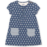 Kite - Girls Organic Cotton Fleur Dress Navy - Short Sleeve - 0-5y