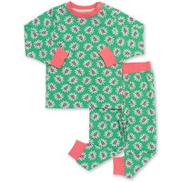 Kite - Girls Organic Cotton Lady Daisy Pyjamas Green - Long Sleeve - 9m-13y