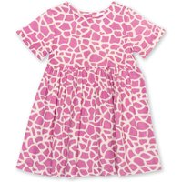 Kite - Girls Organic Cotton Giraffe Dress Pink - Short Sleeve - 0-5y