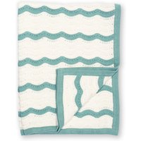 Kite - Baby Organic Cotton Heirloom Knit Blanket Soft Aloe Green - One Size