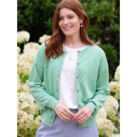 Kite - Womens Organic Cotton Cardigan - Sandecotes Knit Cardigan Mint Green - Long Sleeve - XS-XL