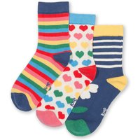 Kite - Girls Organic Cotton Love You Socks - 3-Pack - 6m-13y