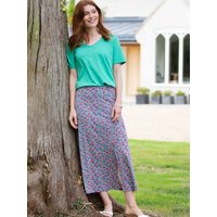 Kite - Womens Organic Cotton Middlemarsh Jersey Skirt Meadow Ditsy Bright - Midi - UK6-UK20