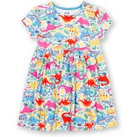 Kite - Girls Organic Cotton Dino Day Dress - Short Sleeve - 3m-6y