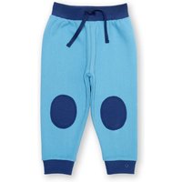 Kite - Boys Organic Cotton Trousers - Knee Patch Joggers Blue - Knee Patches - 3m-6y