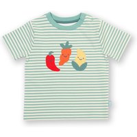 Kite - Boys Organic Cotton Top - Wonky Veg T-Shirt Green - Short Sleeve - 3m-6y