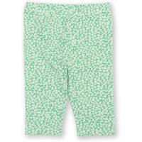 Kite - Girls Organic Cotton Leggings - Dinky Ditsy Pedal Pushers Green - 3m-13y